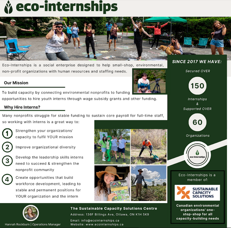  Eco-Internship Infosession with Miriam Watts, Outreach Coordinator 